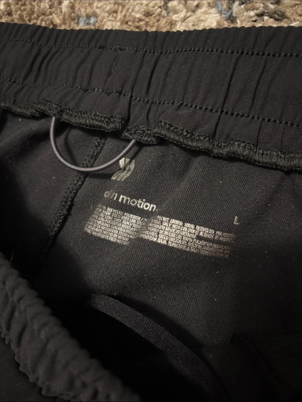 all in motion Black Cargo Jogger Pants with Elastic Waist